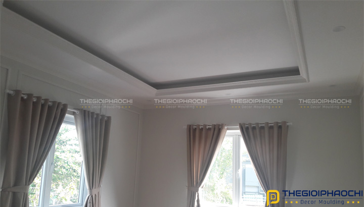 Thi Công Phào Chỉ Nhựa Hàn Quốc Biệt Thự Thiên Tuế
